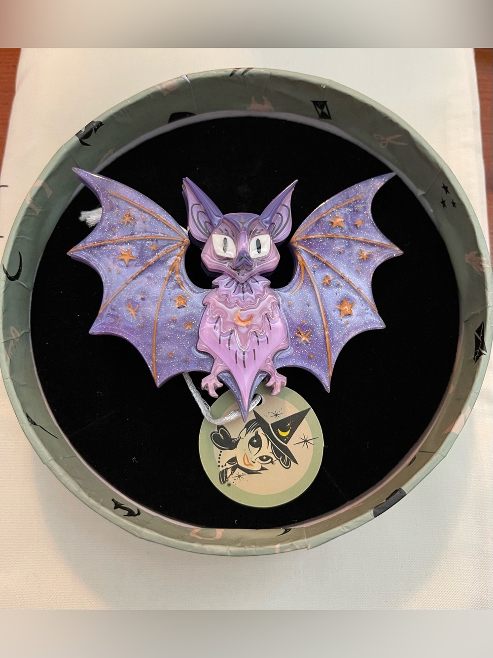 HTF Erstwilder Nature’s Nocturne - Steph Buscema Bat Brooch Pin
